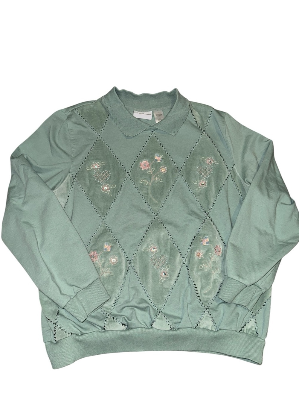 Alfred Dunner Embroidered Sweatshirt